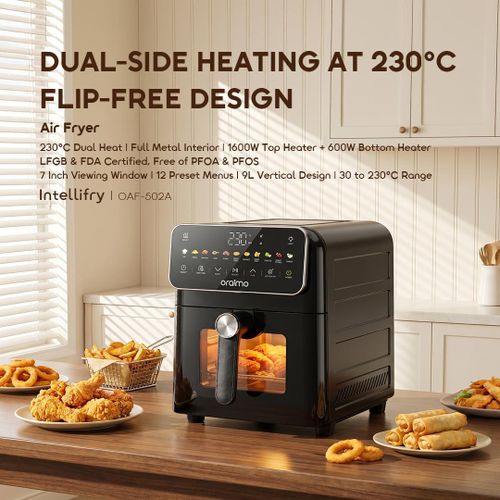 Oraimo Intellifry 9L 230°C Dual Side Flip Free Air Fryer